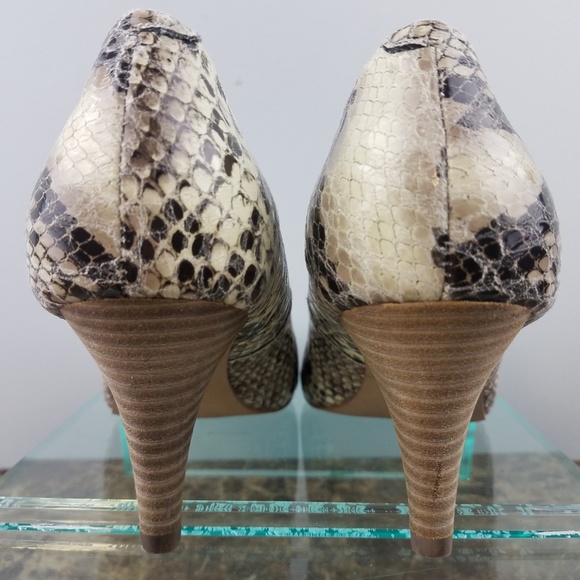 Steve Madden Brown Snakeskin High Heel Pumps 6.5 - Picture 3 of 8
